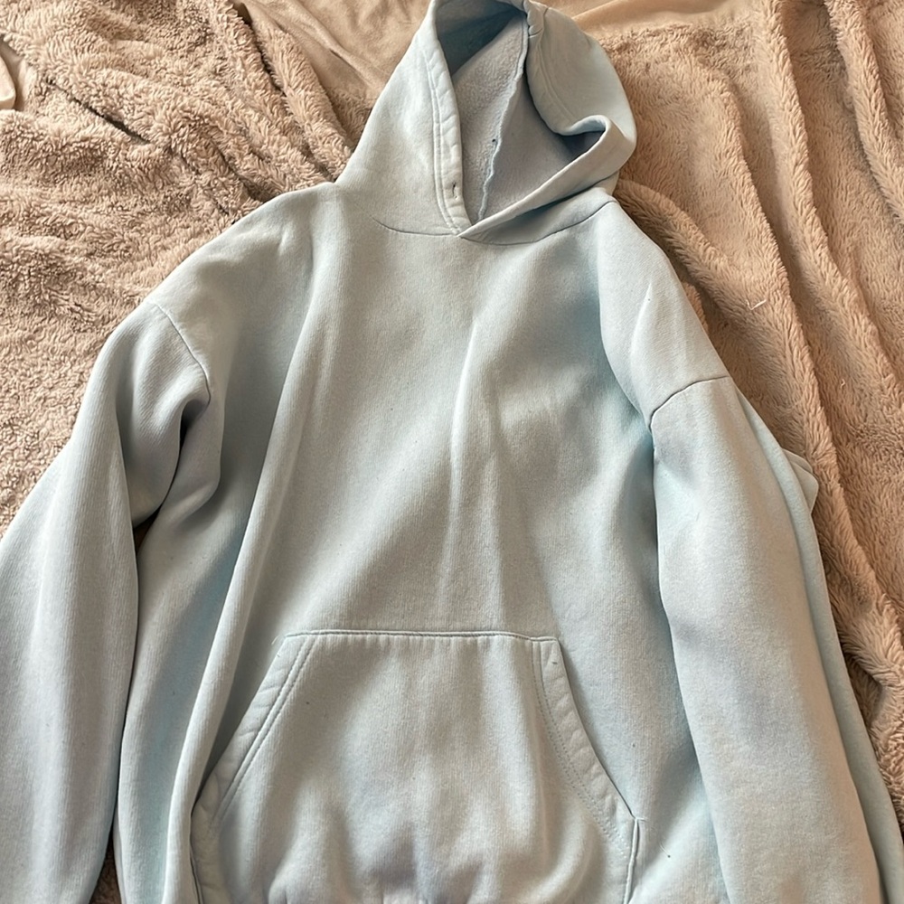 Blue hoodie